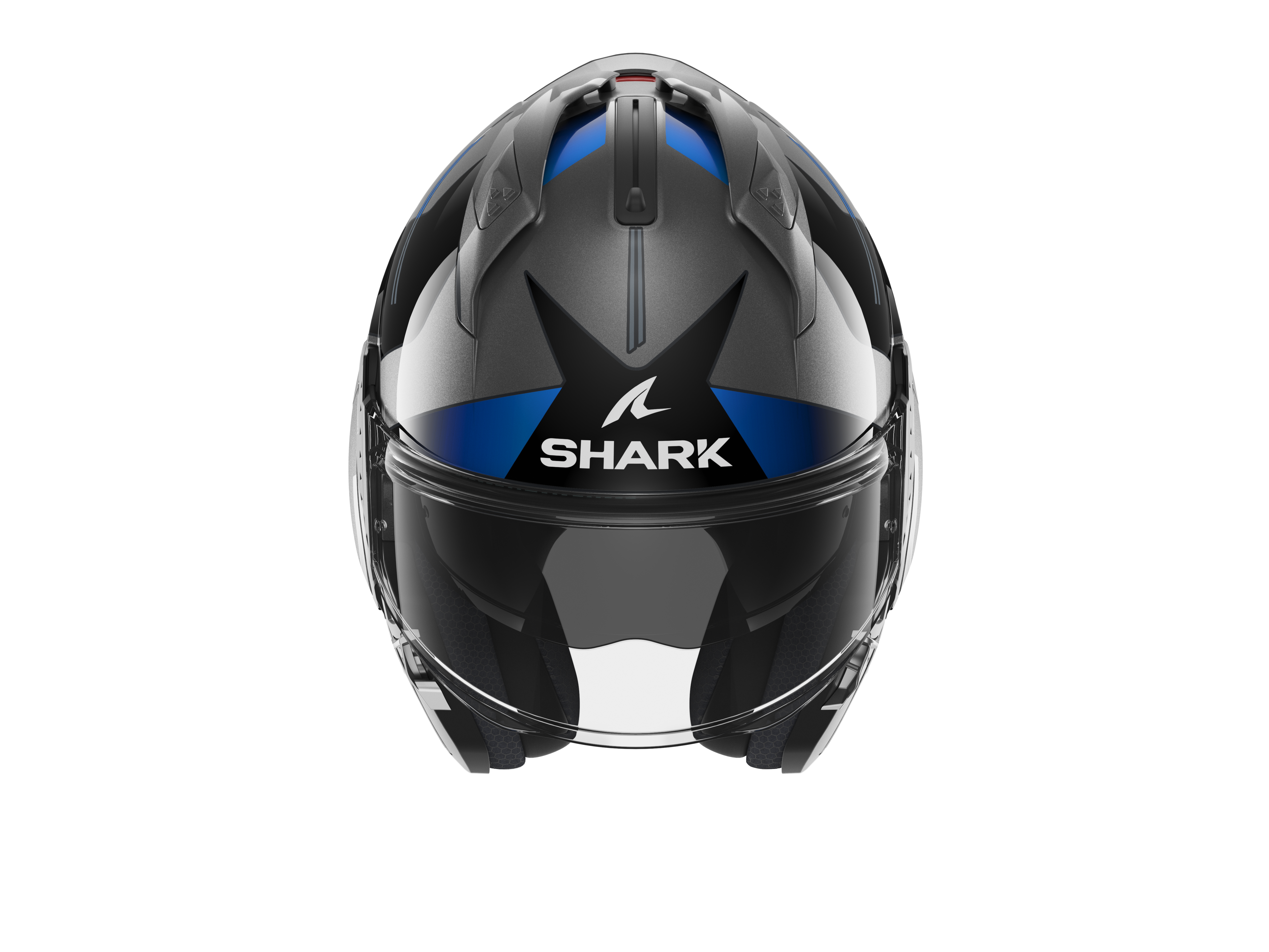 Shark EVO GT Tekline Black Grey Blue Helmet (AUB)