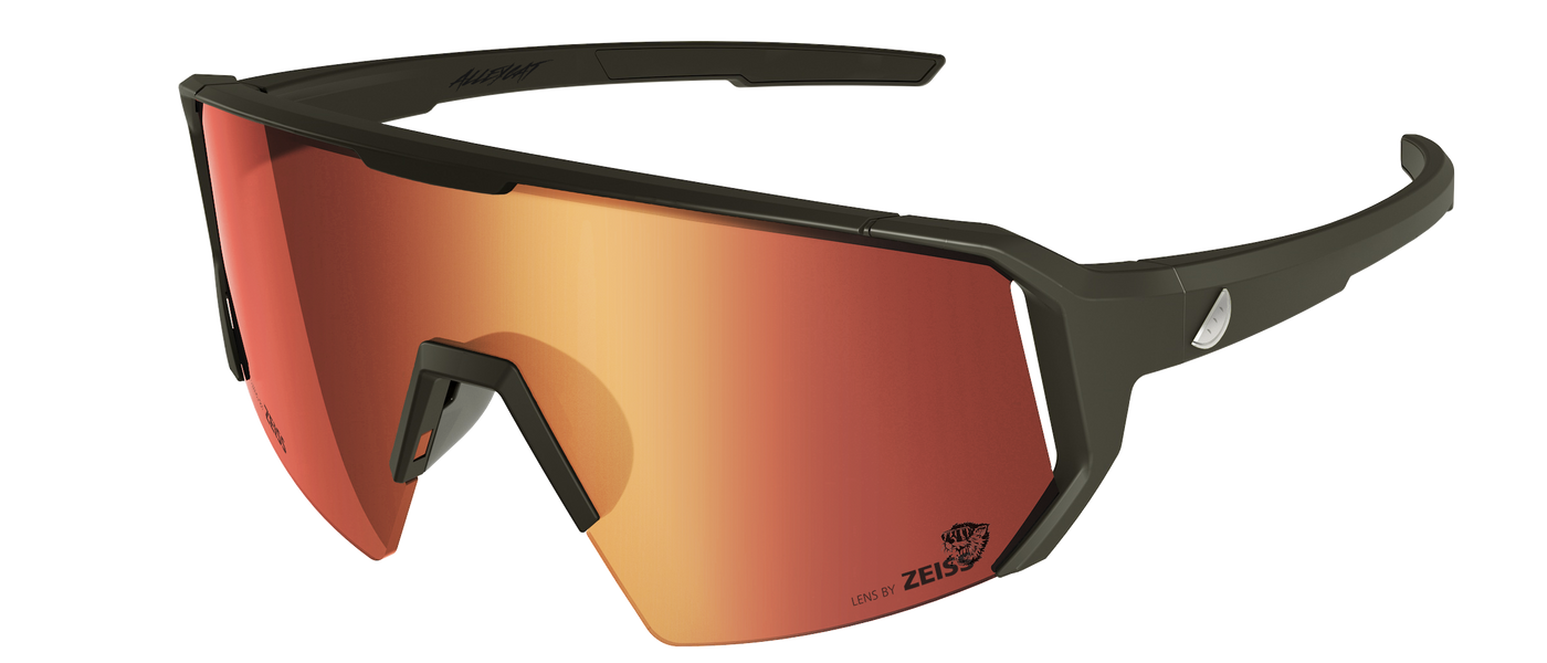 Melon Alleycat Sunglasses (trail) - Black / Silver Highlights / Red Chrome