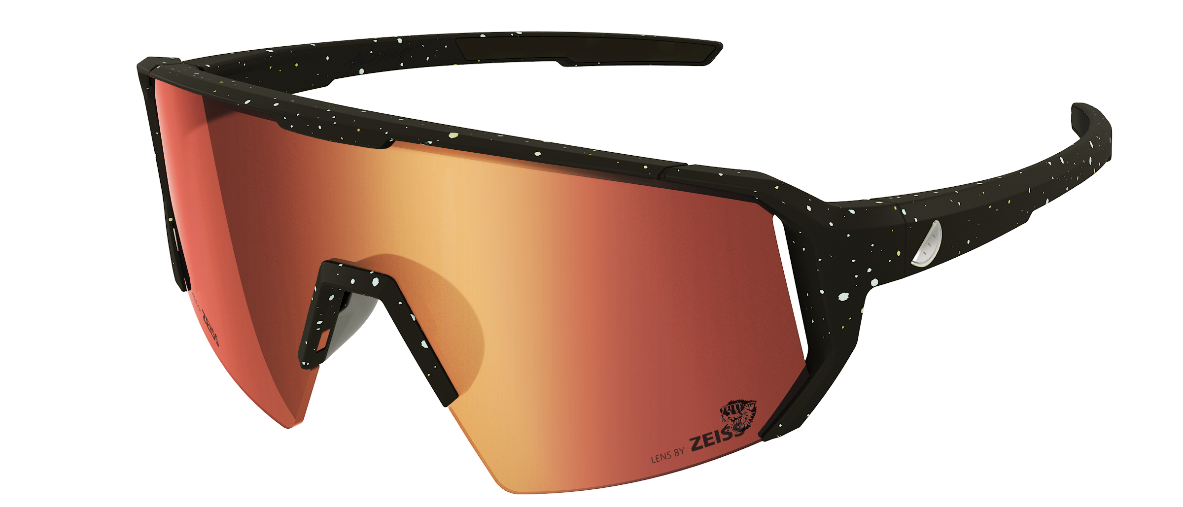 Melon Alleycat Sunglasses (trail) - Paint Splat/ Silver icon/ Red