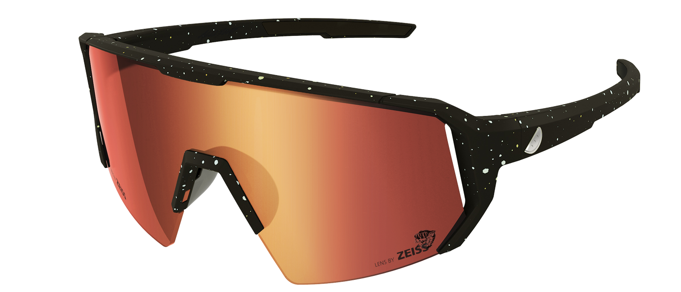 Melon Alleycat Sunglasses (trail) - Paint Splat/ Silver icon/ Red