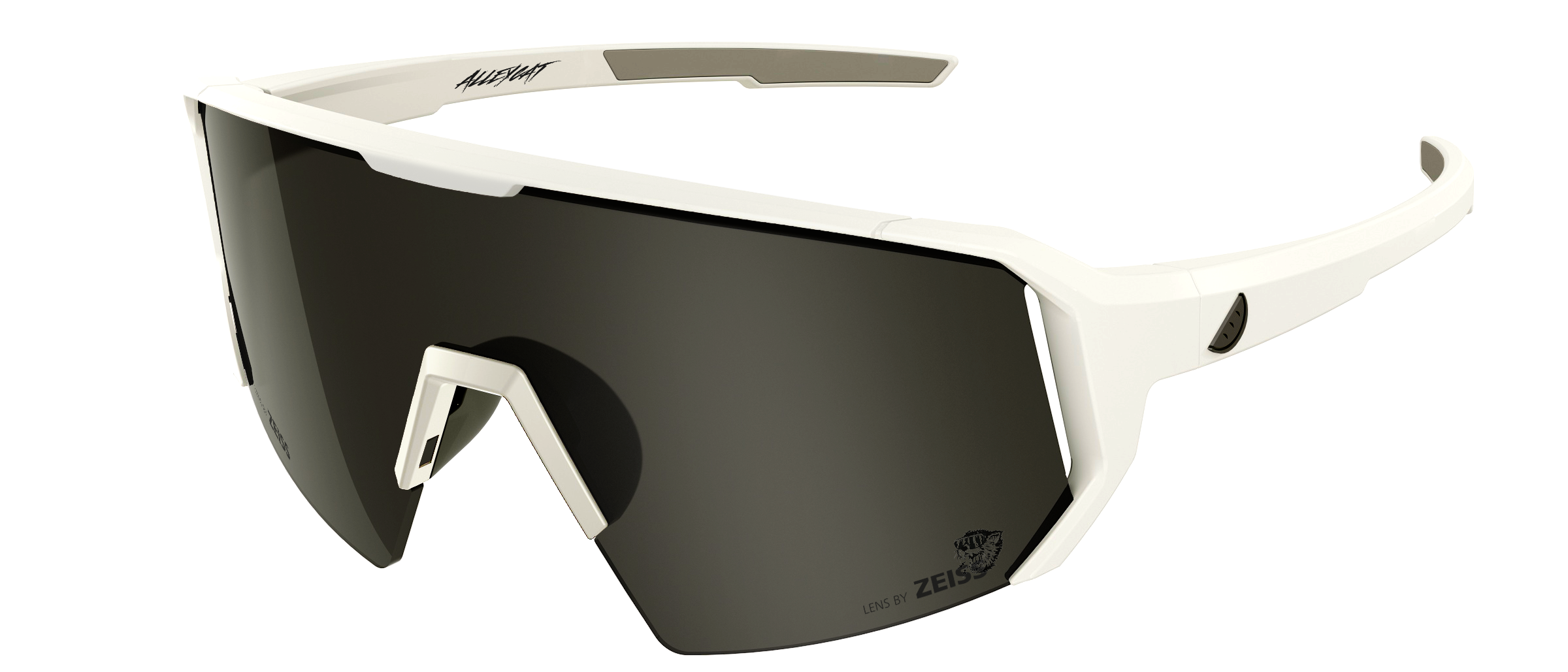 Melon Alleycat Sunglasses (trail) - White / Black Highlights / Smoke