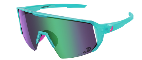 Melon Alleycat Sunglasses (trail) - Neon Blue / Neon Pink Highlights / Violet