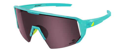 Melon Alleycat Sunglasses (trail) - Neon Blue / Neon Pink Highlights / Amber