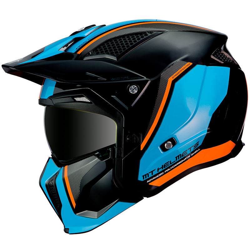 MT Helmets Streetfighter SV Twin A4 Gloss Fluor Orange Helmet