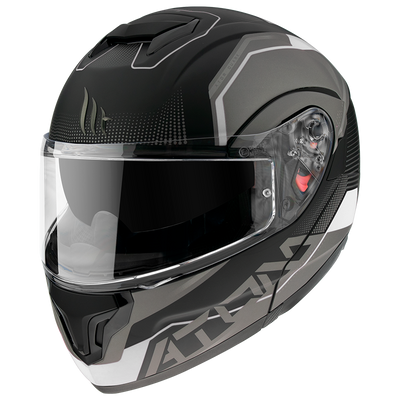 MT Helmets Atom SV Quark A0 Gloss / Matt Pearl White Helmet