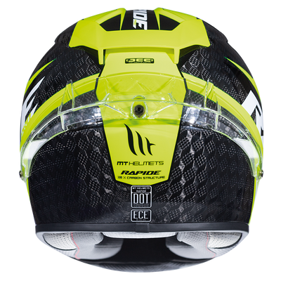 MT Helmets Rapide Pro Carbon Gloss Fluor Yellow Helmet