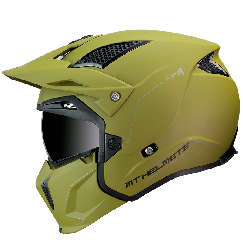 MT Helmets Streetfighter SV Solid A6 Matt Green Helmet
