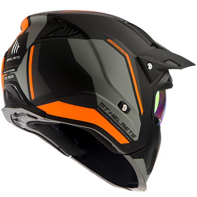 MT Helmets Streetfighter SV Twin C4 Matt Fluor Orange Helmet