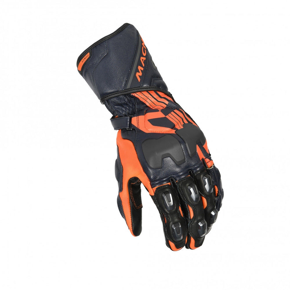 Macna Powertrack Black/ Orange/ Dark Blue Glove (135)