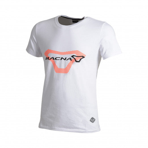 Macna Logo T-Shirt White Red