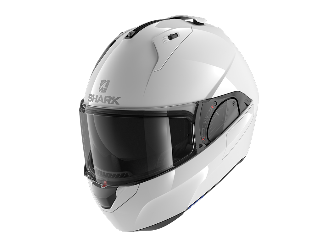 Shark Evo ES Blank White Azur Helmet (WHU)