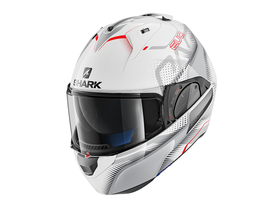 Shark Evo-One 2 Keenser White Silver Red Helmet (WSR)
