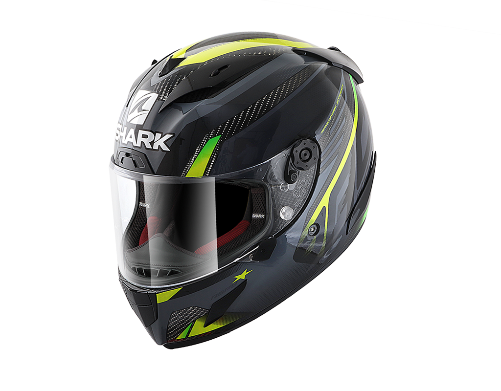 Shark Race-R Pro Carbon Anthracite Yellow Helmet (DAY)