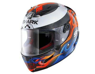 Shark Race-R Pro Carbon Replica Lorenzo 2019 Carbon Blue Red Helmet (DBR)