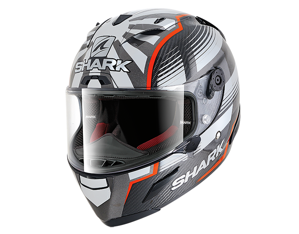 Shark Race-R Pro Carbon Replica Zarco Malaysian GP Carbon Red Anthracite Helmet (DRA)