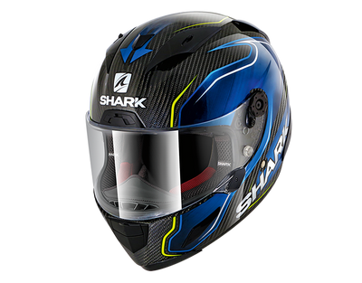 Shark Race-R Pro Carbon Replica Guintoli 2017 Carbon Blue Yellow Helmet (DBY)