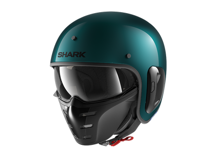 Shark S-Drak 2 Blank Green Metal Helmet (GGM)