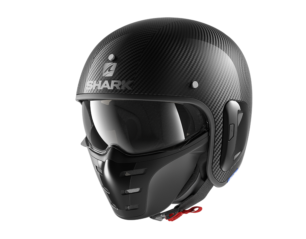 Shark S-Drak Carbon 2 Skin Silver Black Helmet (DSK)