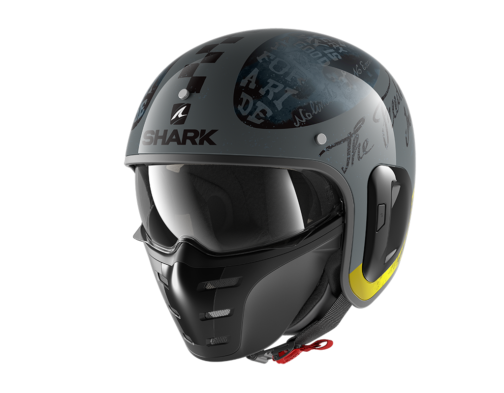 Shark S-Drak 2 Tripp In Anthracite Yellow Helmet (AAY)