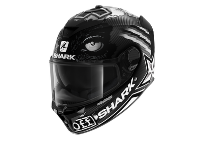 Shark Spartan GT Carbon Redding Matt Carbon White Anthracite Helmet (DWA) Limited Edition