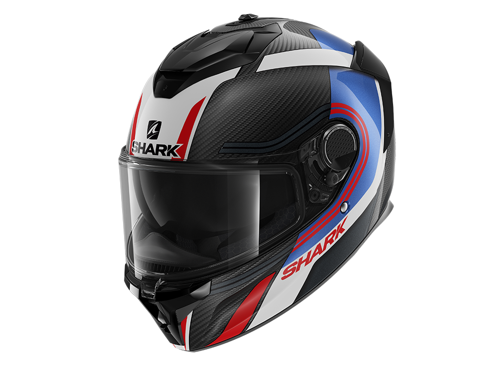 Shark Spartan GT Carbon Tracker Blue Red Helmet (DBR)
