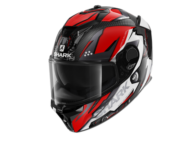 Shark Spartan GT Carbon Urikan Red White Helmet (DRW)
