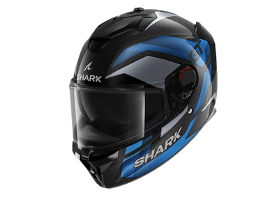 Shark Spartan GT Pro Carbon Ritmo Black Blue Grey Helmet (DBU)
