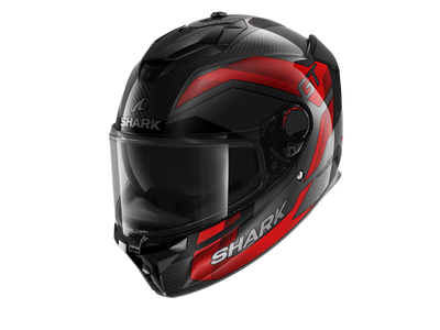 Shark Spartan GT Pro Carbon Ritmo Black Red Grey Helmet (DRU)