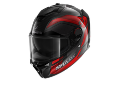 Shark Spartan GT Pro Carbon Ritmo Black Red Grey Helmet (DRU)