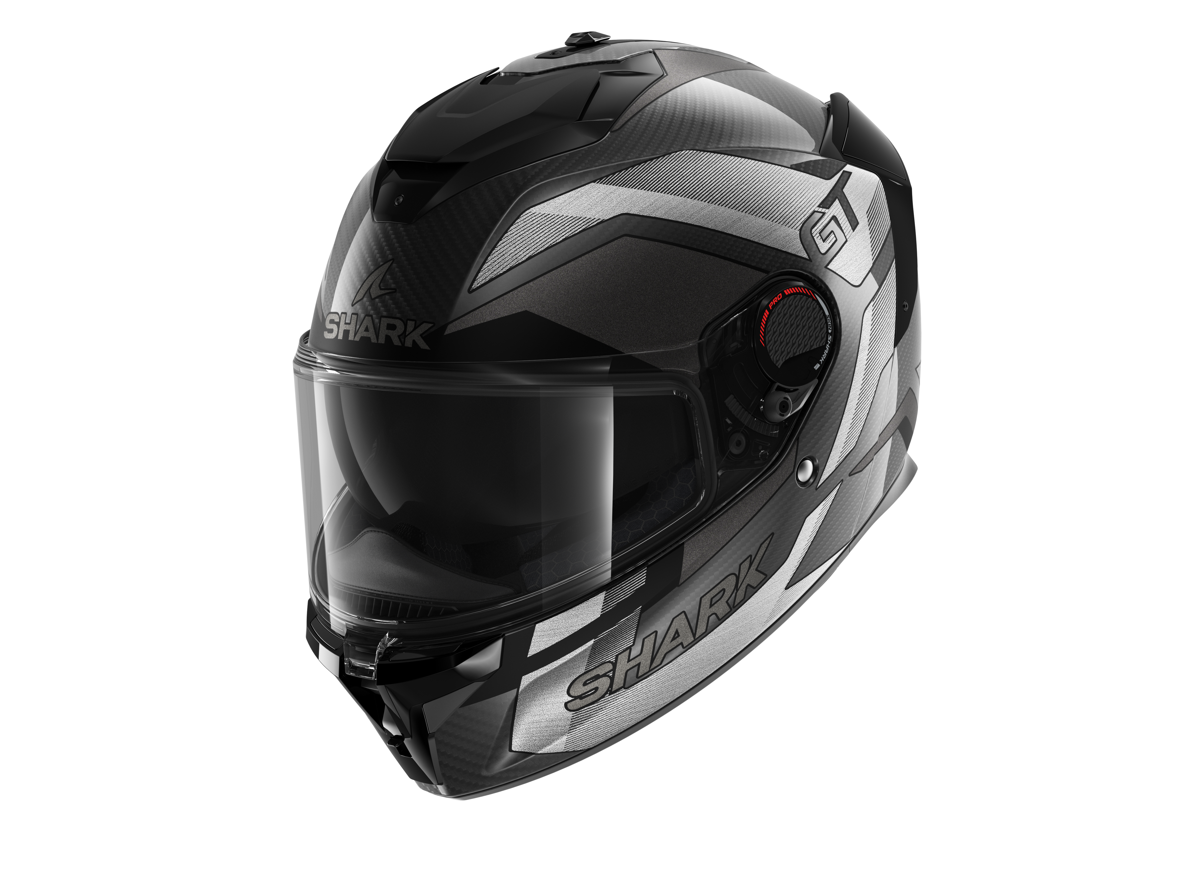 Shark Spartan GT Pro Carbon Ritmo Matt Black Grey Helmet (DSU)