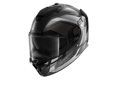 Shark Spartan GT Pro Carbon Ritmo Matt Black Grey Helmet (DSU)