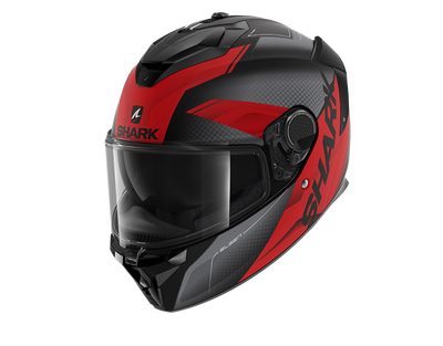 Shark Spartan GT Elgen Mat Black Anthracite Red Helmet (KAR)