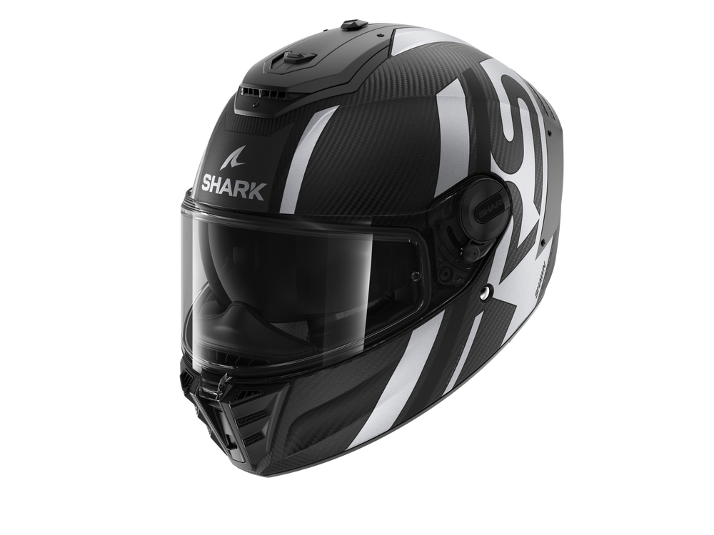 Shark Spartan RS Carbon Shawn Matt Black Grey White Helmet (DKS)