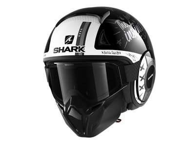 Shark Street-Drak Tribute RM Black Anthrac White Helmet (KAW)