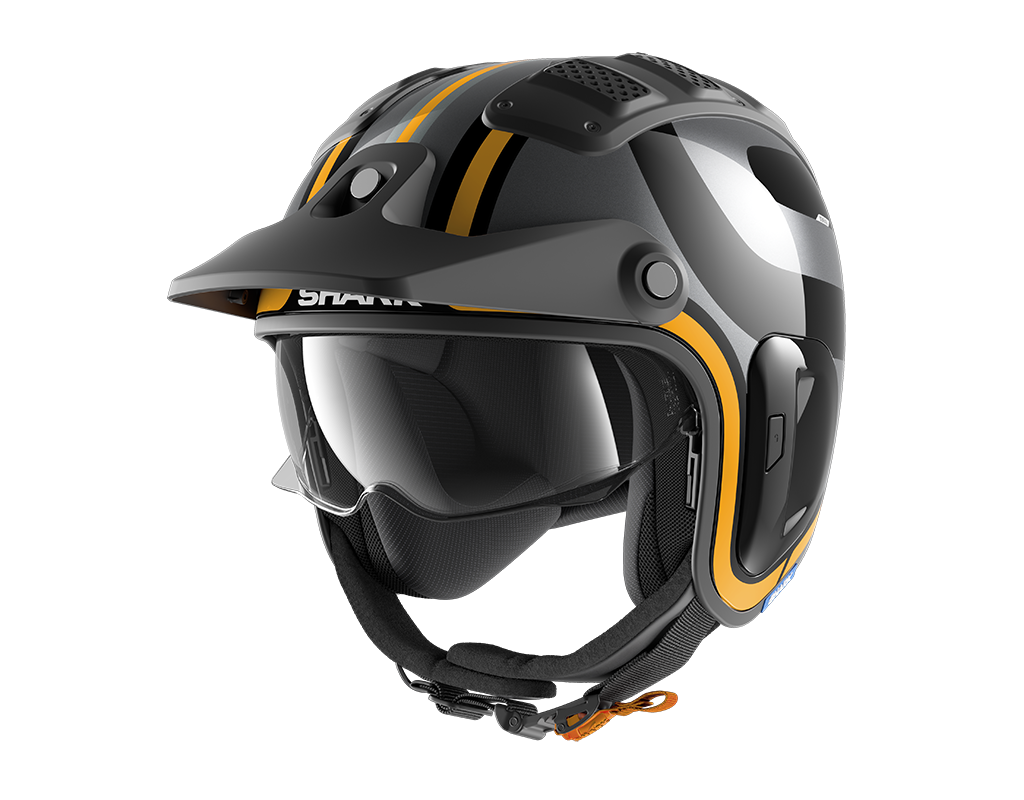 Shark X-Drak 2 Thrust-R Black Anthracite Orange Helmet (KAO)