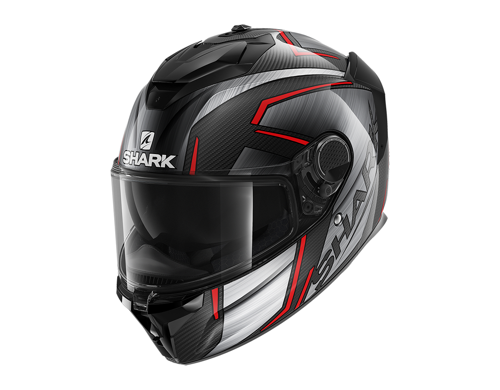 Shark Spartan GT Carbon Kromium Chrome Red Helmet (DUR)