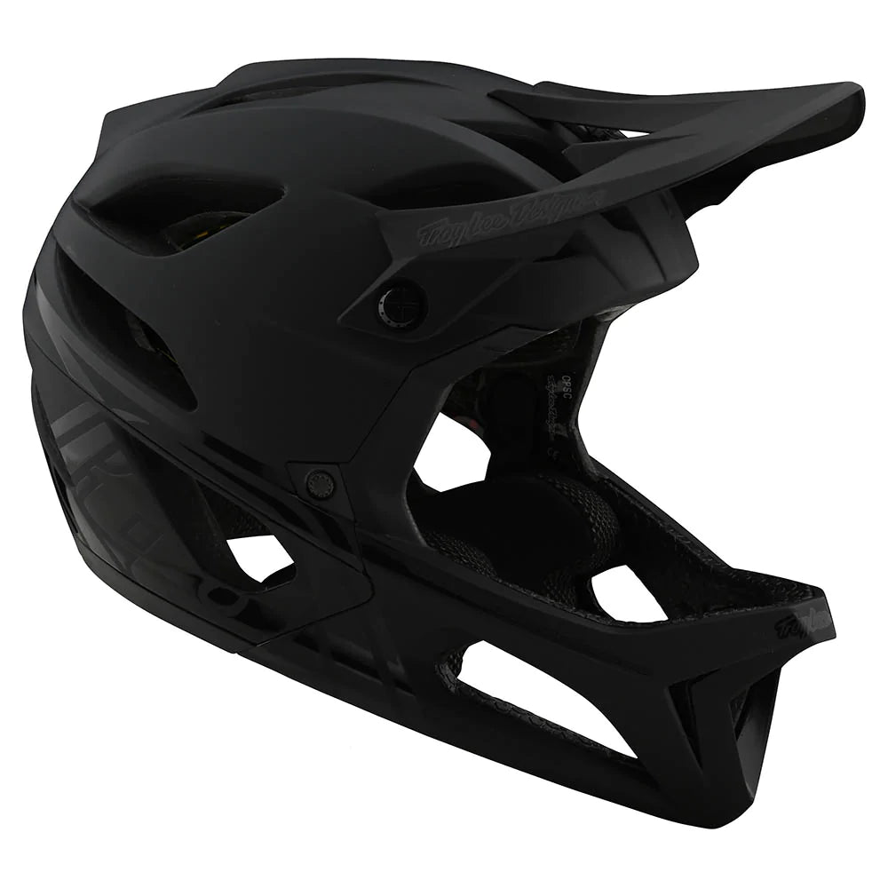 Troy Lee Designs Stage Helmet W/MIPS Stealth Midnight