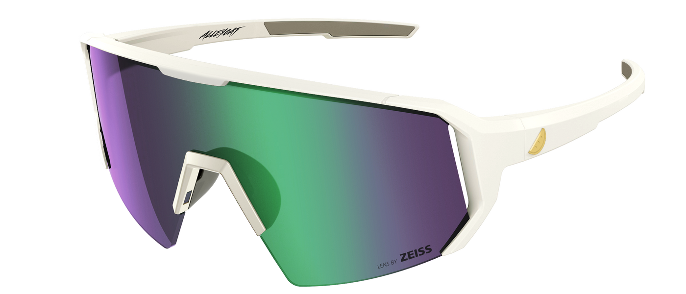 Melon Alleycat Sunglasses (trail) - All White/ Gold / Violet
