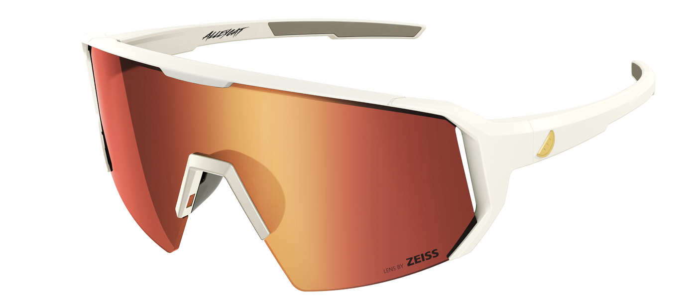 Melon Alleycat Sunglasses (trail) - All White/ Gold / Red