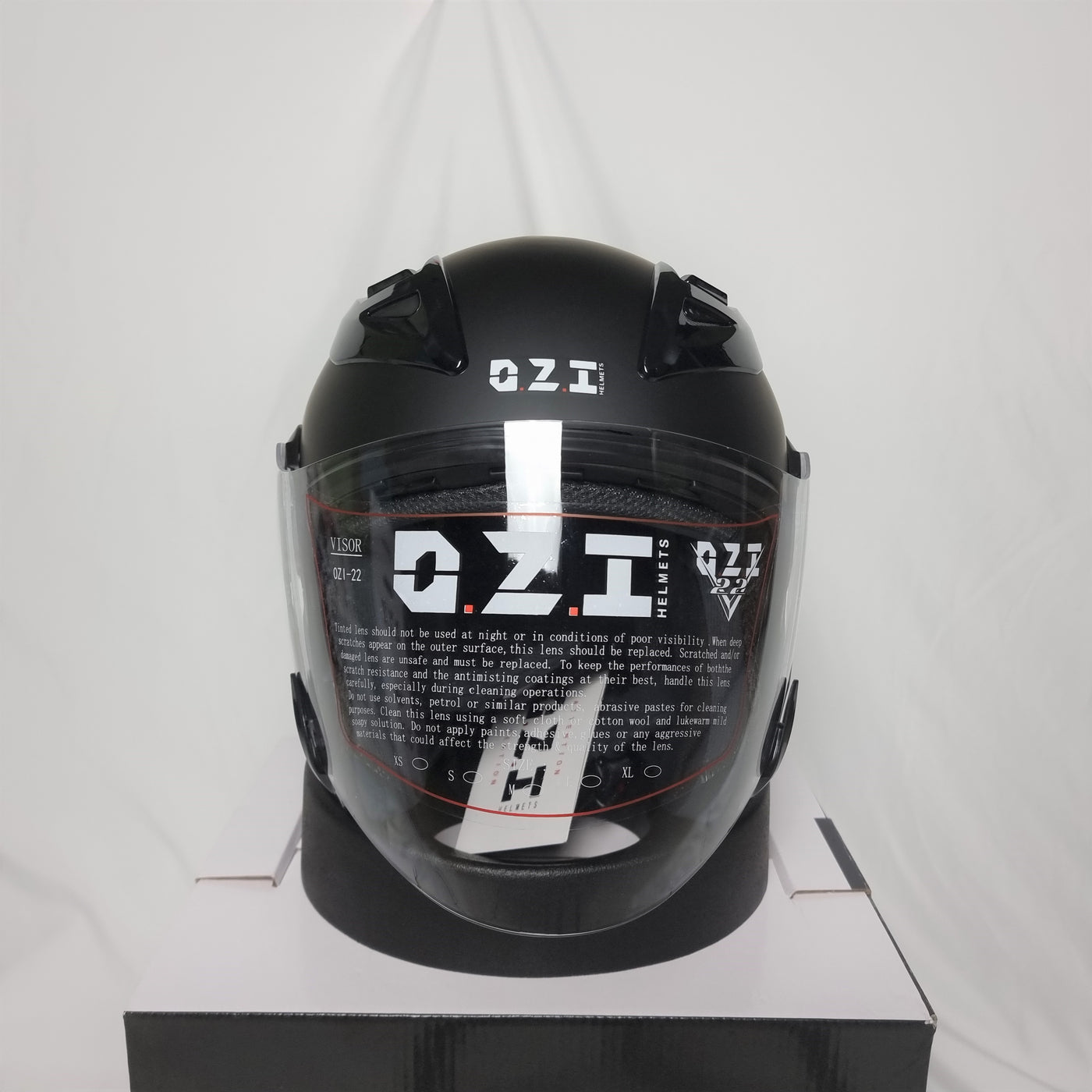 OZI 22 Matt Black Helmet