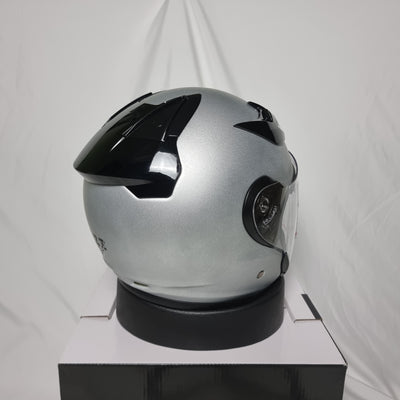 OZI 22 Matt Silver Helmet