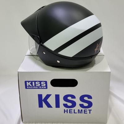 KISS #04 Matt Black/ White LIMITED EDITION Helmet