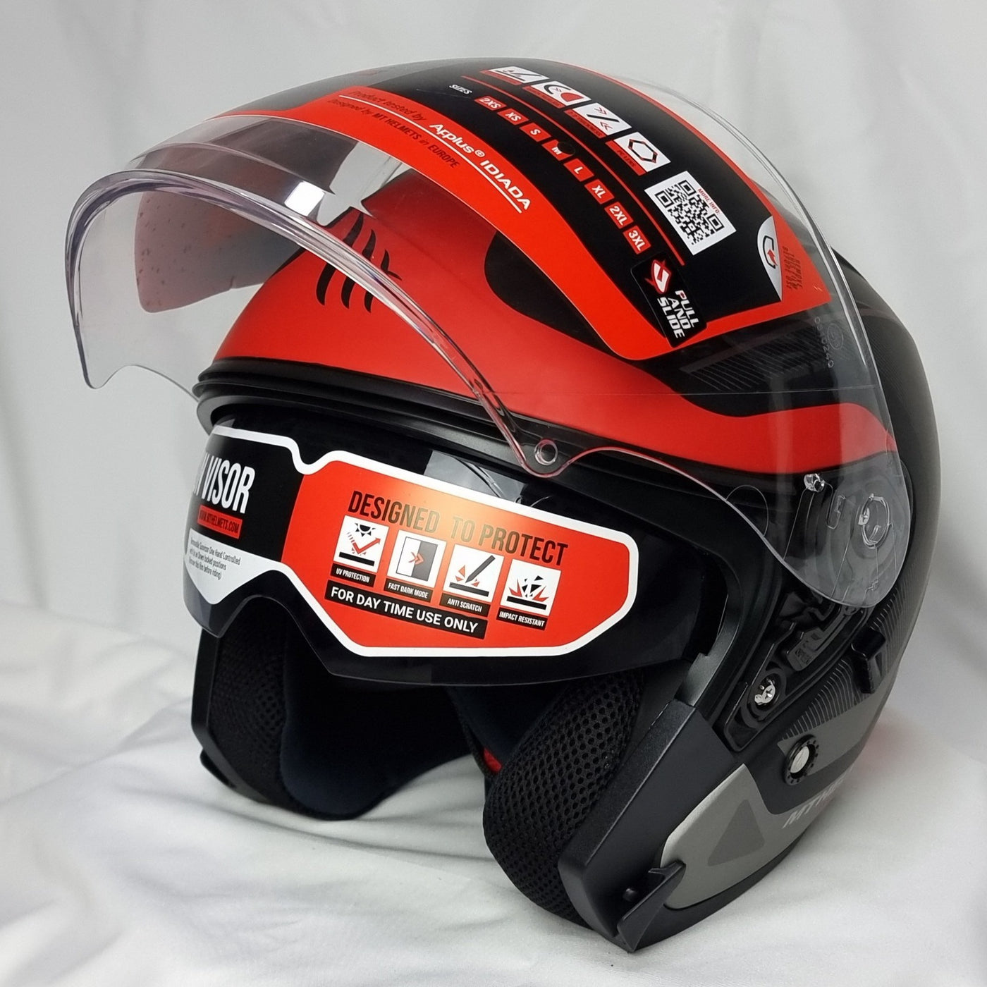 MT Helmets Avenue SV Crossroad Matt Black/ Red Helmet