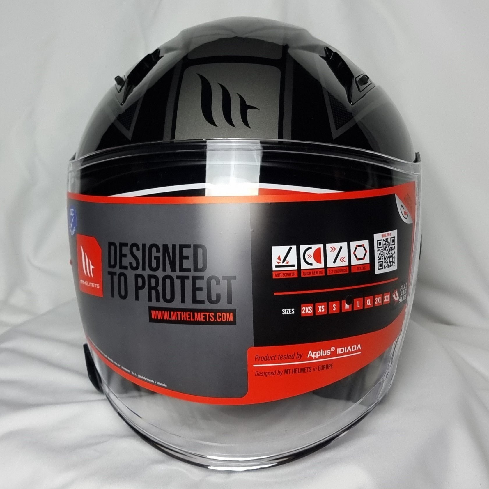 MT Helmets Avenue SV Civvy A1 Gloss Black Helmet