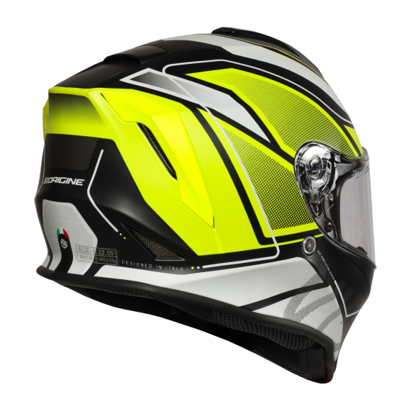 Origine Dinamo Galaxi Matt Fluo Yellow Black Helmet