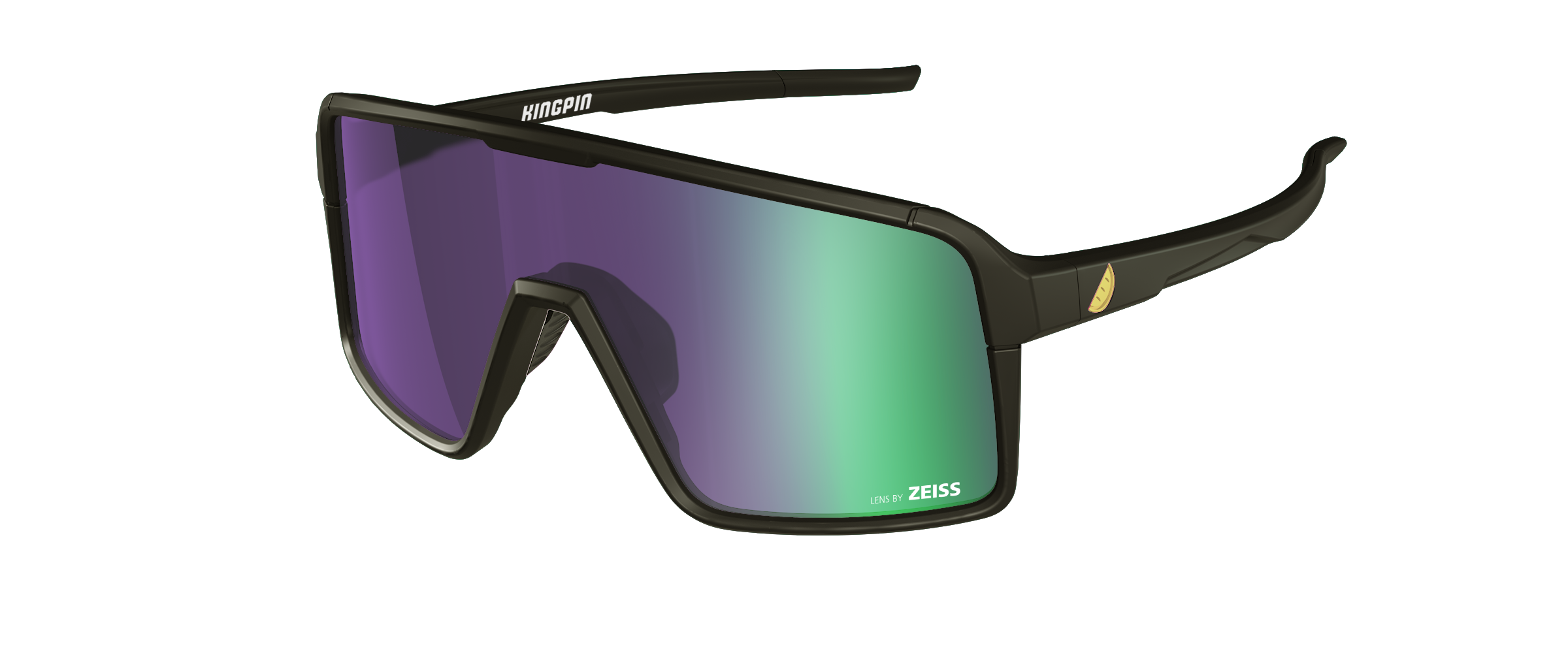 Melon Kingpin Sunglasses (Trail) All Black/Gold/Violet Chrome