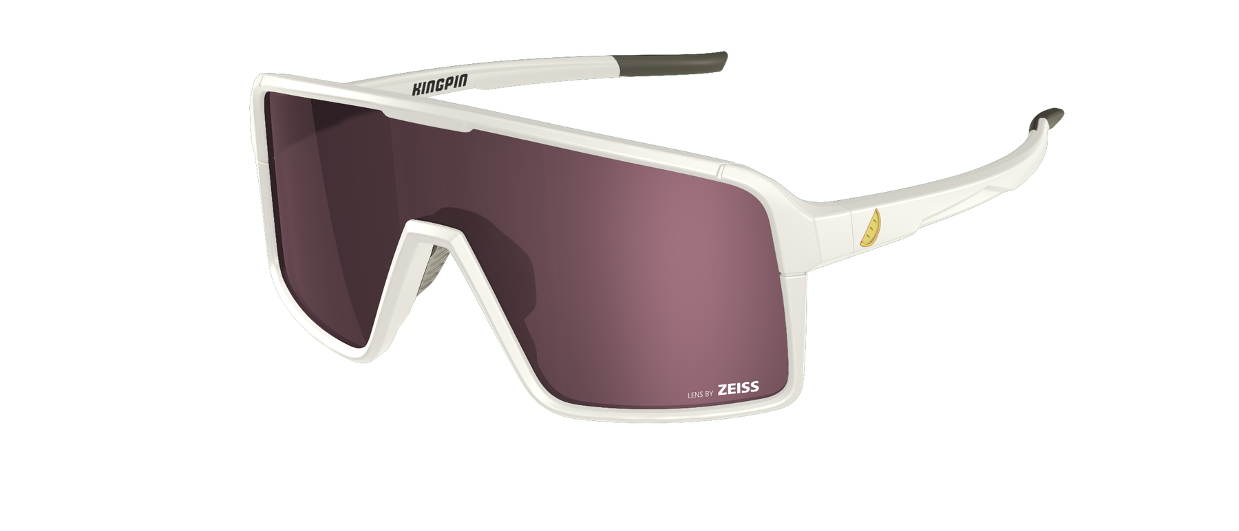 Melon Kingpin Sunglasses (Trail) All White/Gold/Amber Regina Specialties