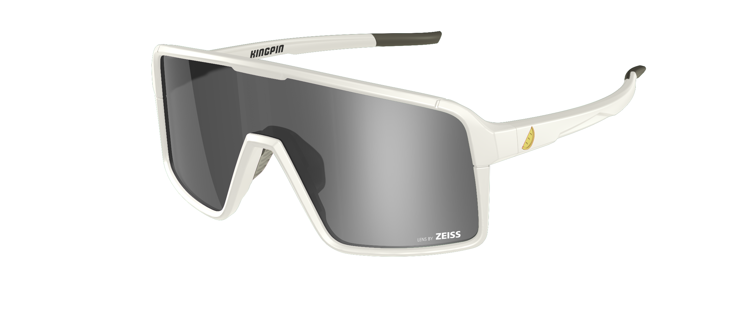 Melon Kingpin Sunglasses (Trail) All White/Gold/Dark Smoke