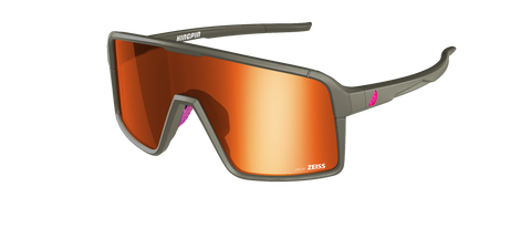 Melon Kingpin Sunglasses (Trail) Grey/Turquoise Highlights/Red Chrome