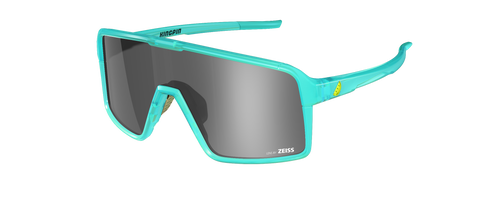 Melon Kingpin Sunglasses (Trail) Turquoise/Yellow Highlights/Silver Chrome